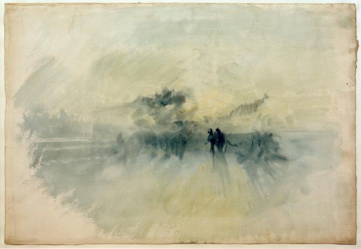 Figurer i en storm av Joseph Mallord William Turner