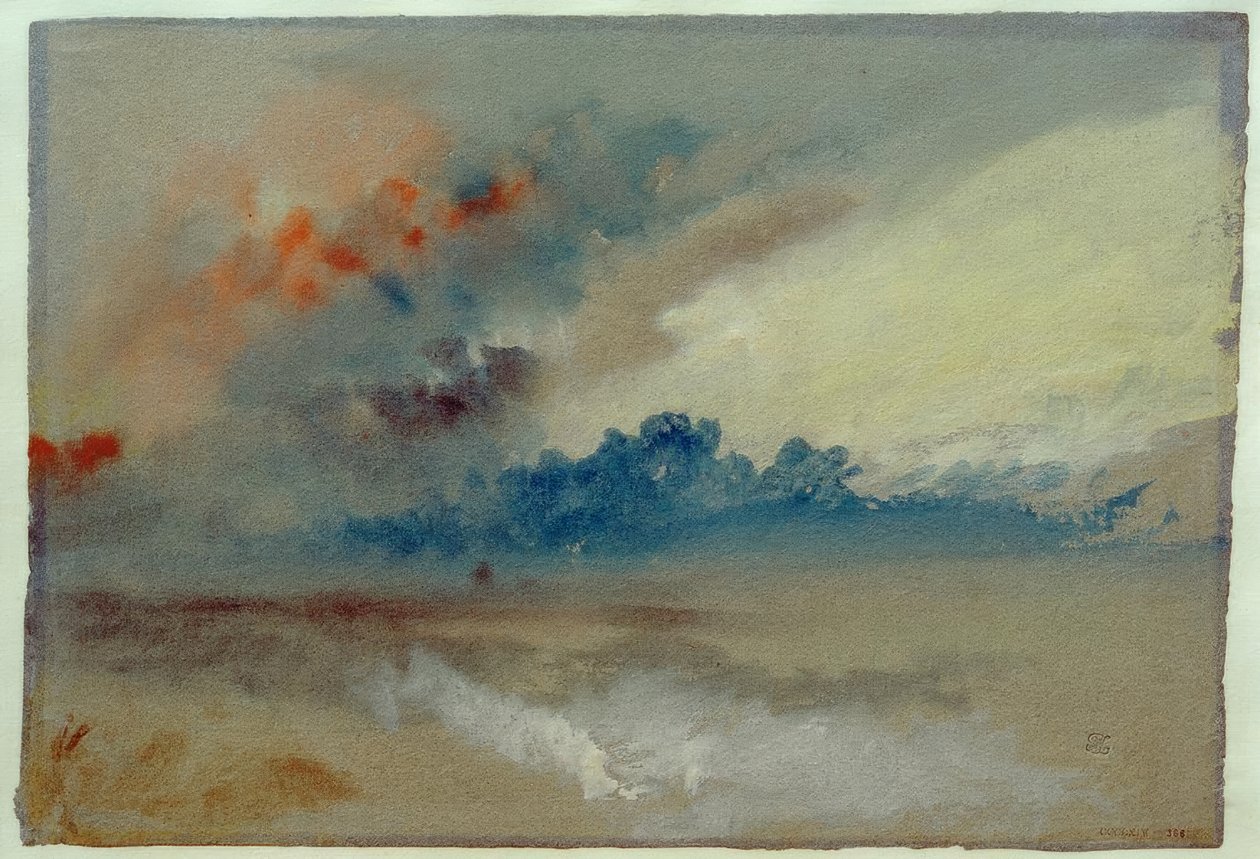 Studie av skyer av Joseph Mallord William Turner