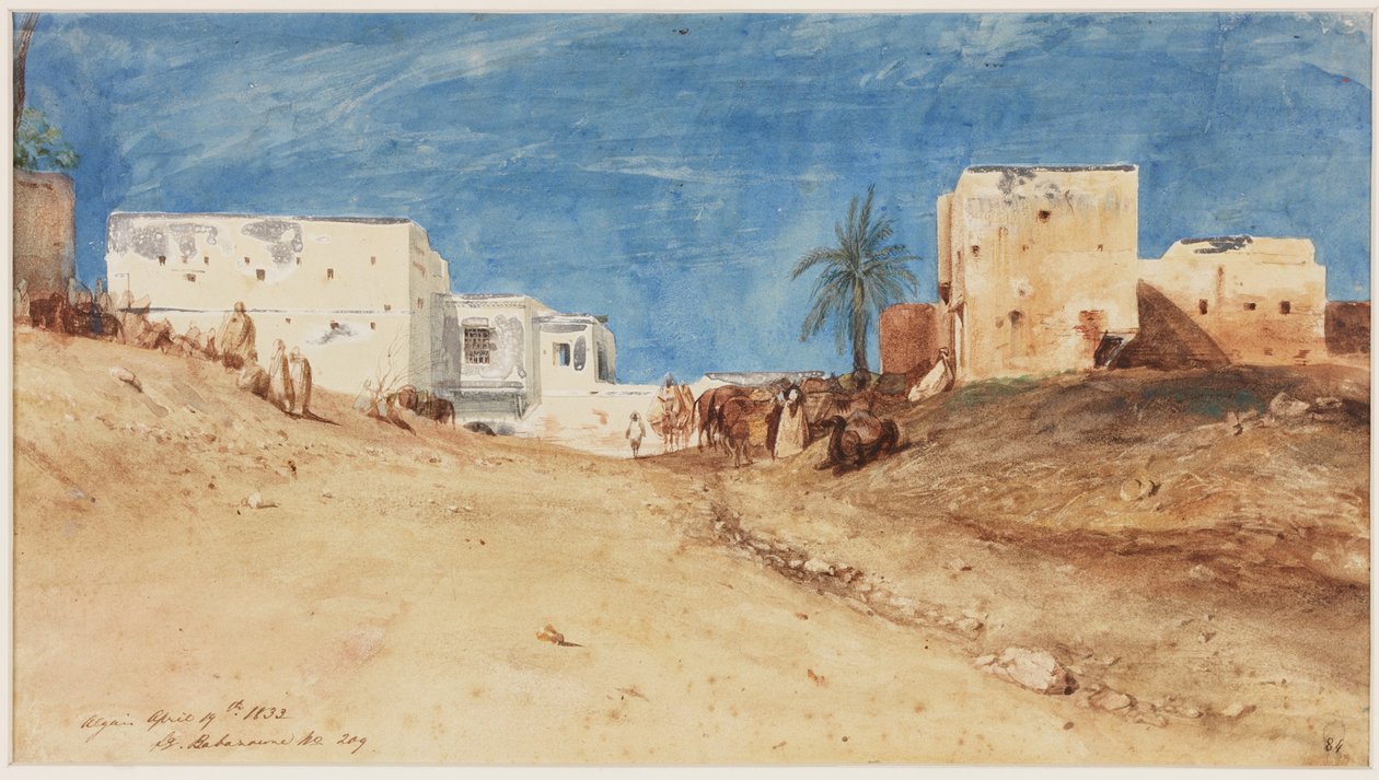 Alger (akvarell på papir) av William Wyld