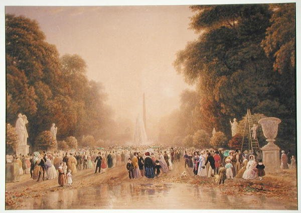 The Tuileries, ca. 1840 (wc og gouache på papir) av William Wyld
