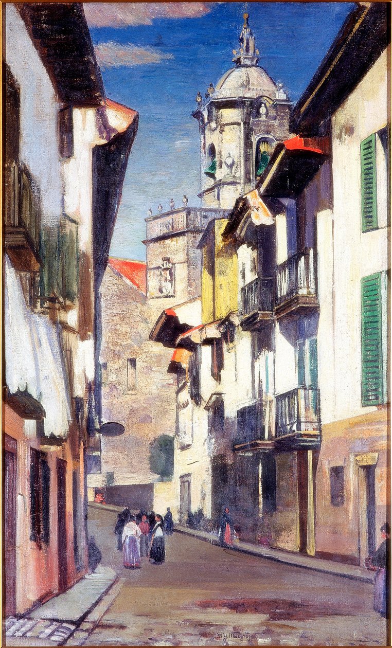 En gate i Fuenterrabia, ca. 1908 av William York MacGregor