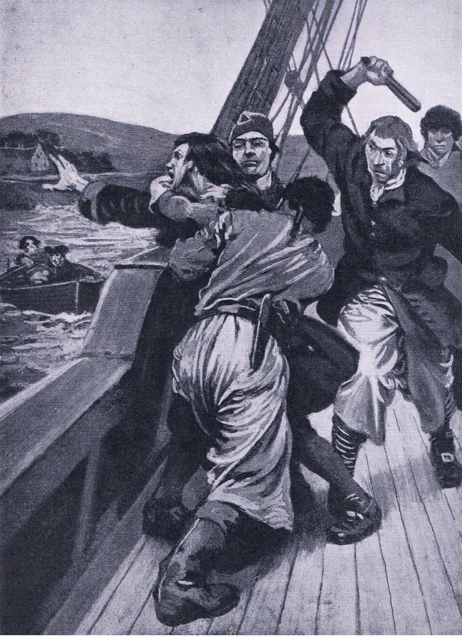 Kidnappingen av David Balfour, Newnes Pictorial Knowledge bind 7 publisert, 1950-tallet av William after Stott