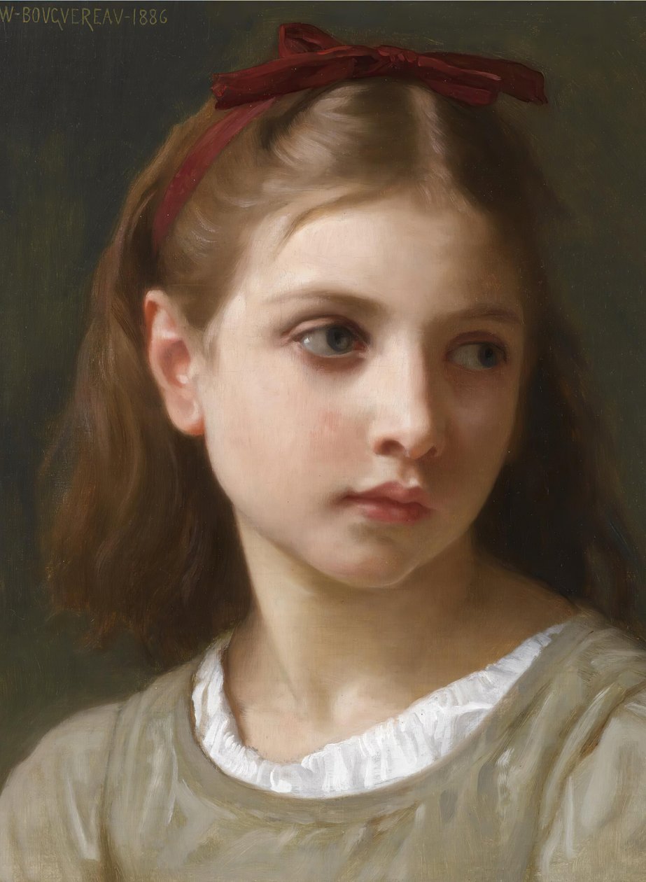 Portrett av en liten jente av William Adolphe Bouguereau