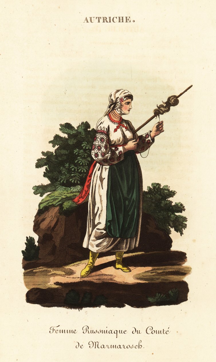 Russisk livegen kvinne, Kongeriket Ungarn av William (after) Alexander