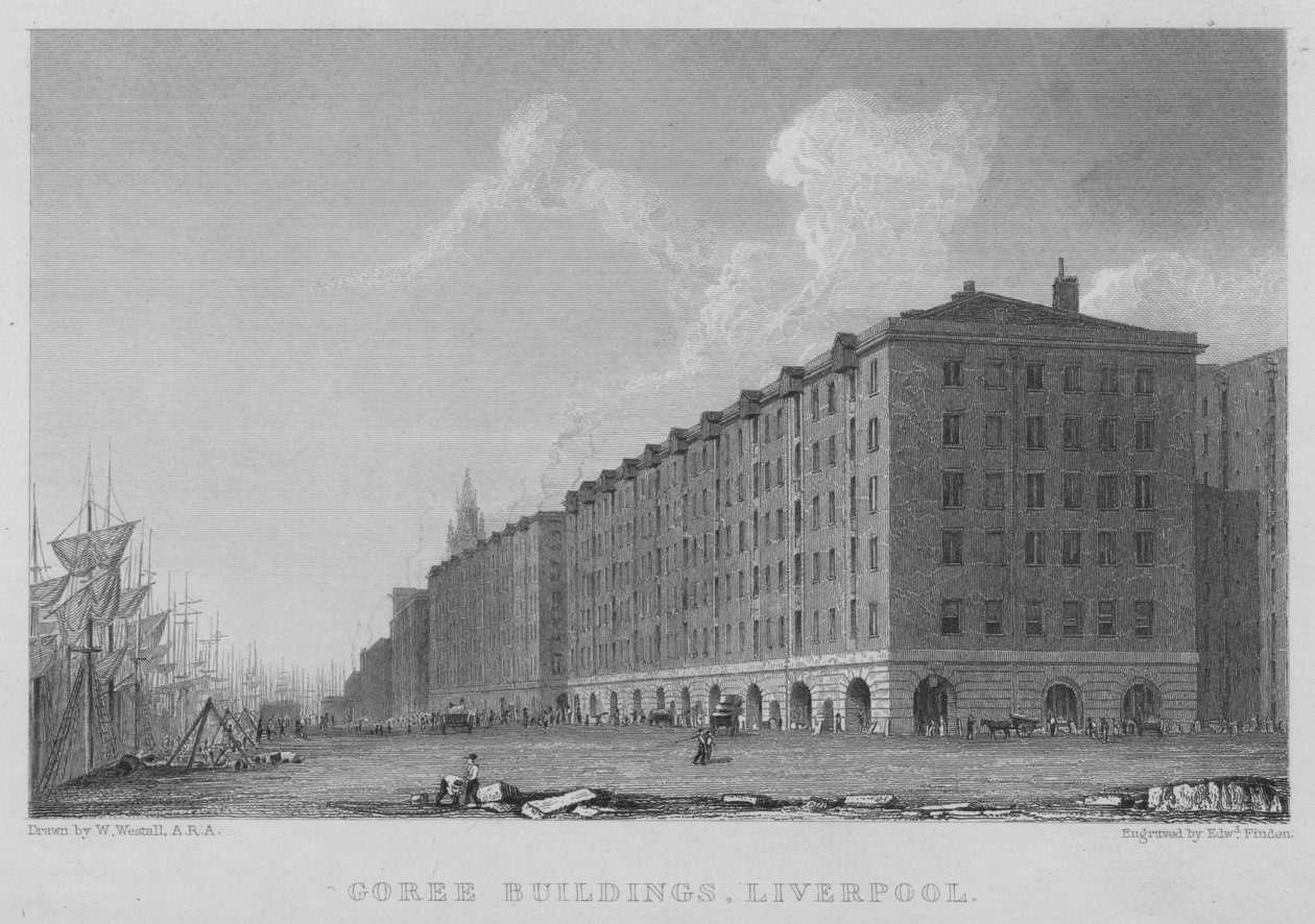 Goree Buildings, Liverpool (gravering) av William (after) Westall