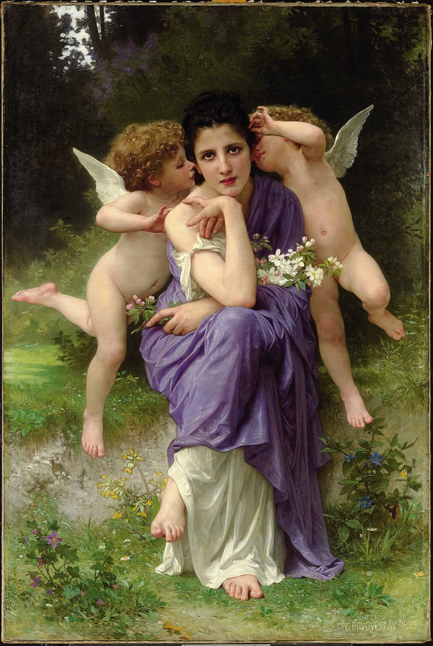 Vårsanger, 1889 av William Adolphe Bouguereau