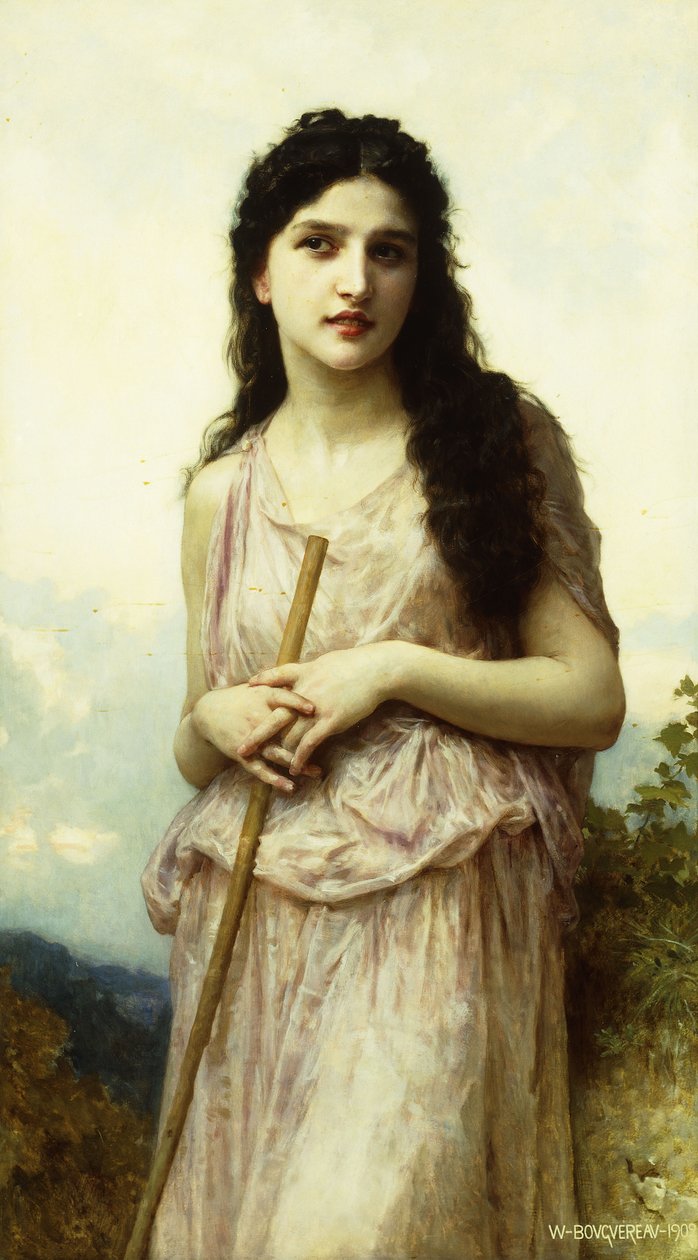 Meditasjon, 1902 av William Adolphe Bouguereau