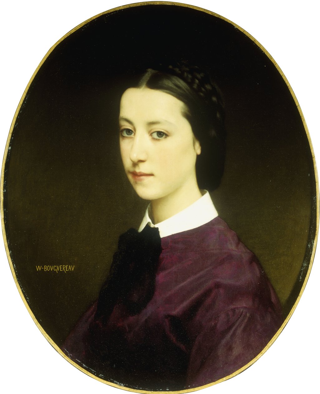 Portrett av en ung dame av William Adolphe Bouguereau