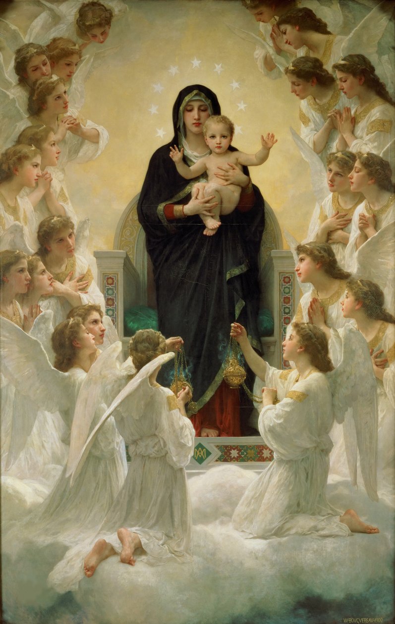 Englenes dronning, 1900 av William Adolphe Bouguereau