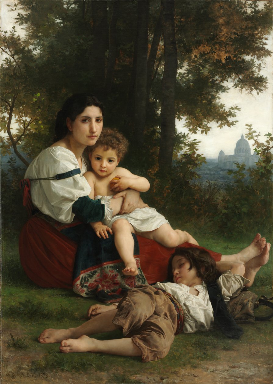 Hvile, 1879. av William Adolphe Bouguereau