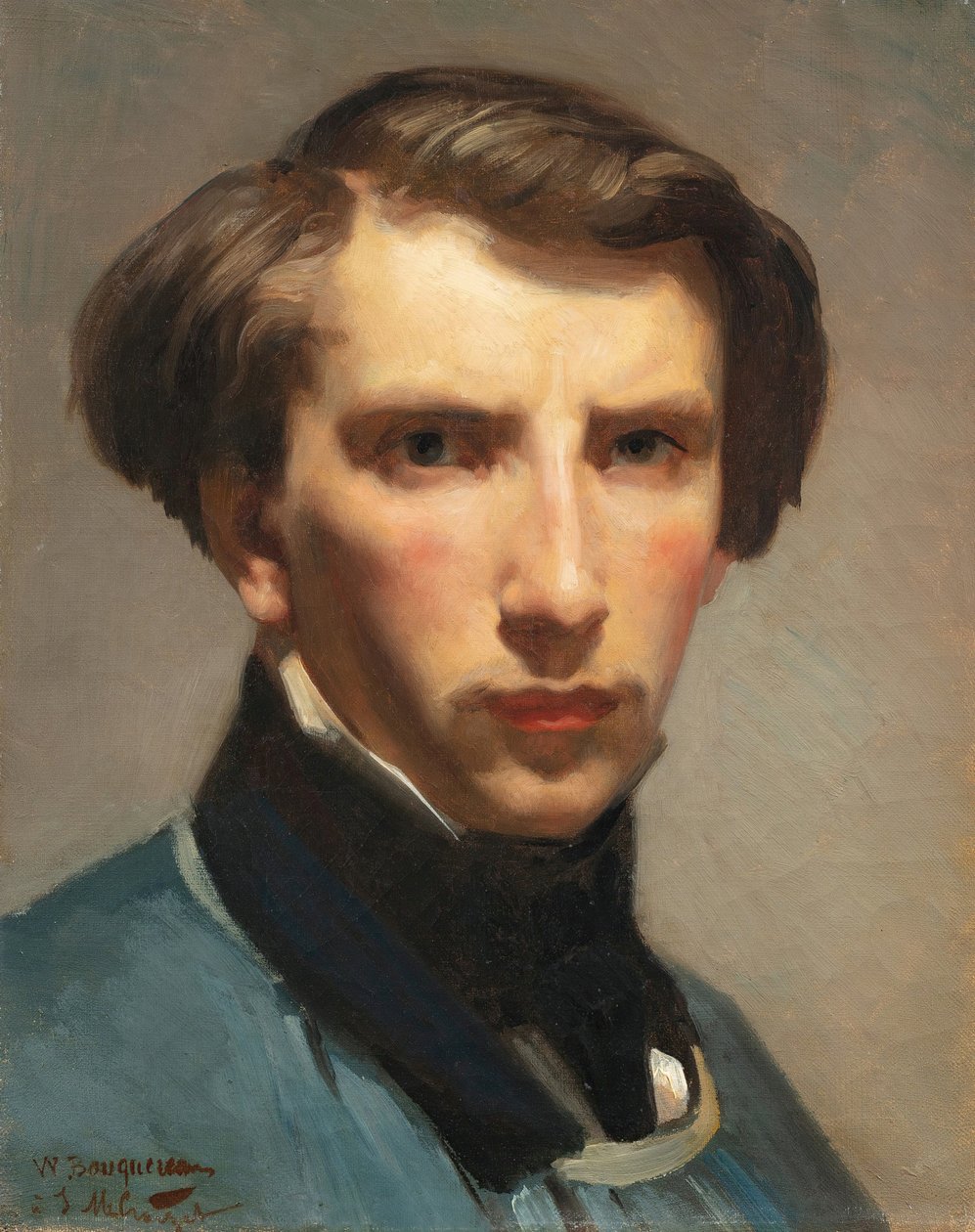 Selvportrett (olje på lerret) av William Adolphe Bouguereau