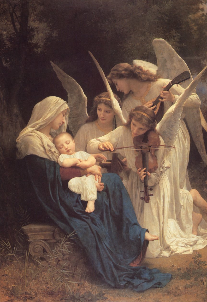 Englenes sang, 1881 av William Adolphe Bouguereau