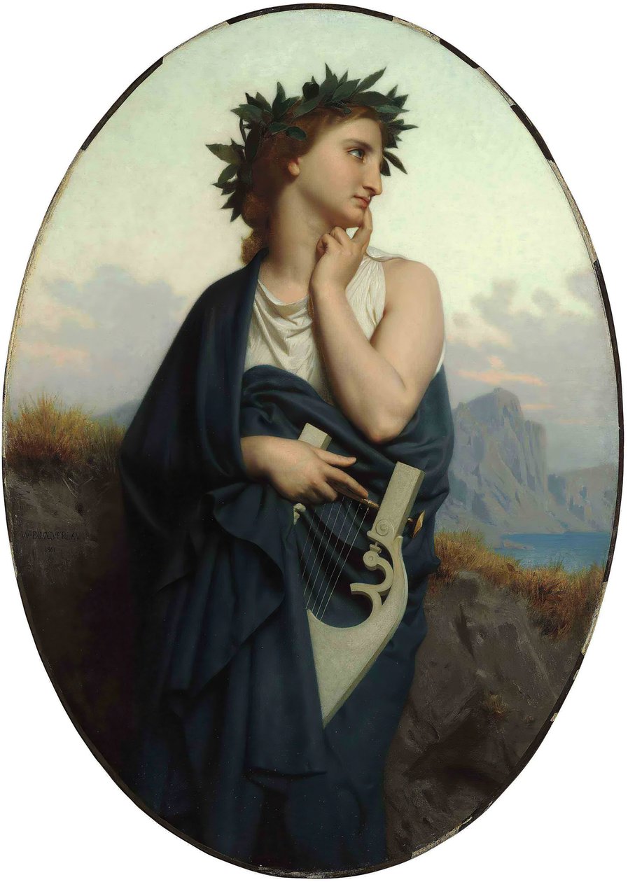 Muse Philomèle, 1861. av William Adolphe Bouguereau