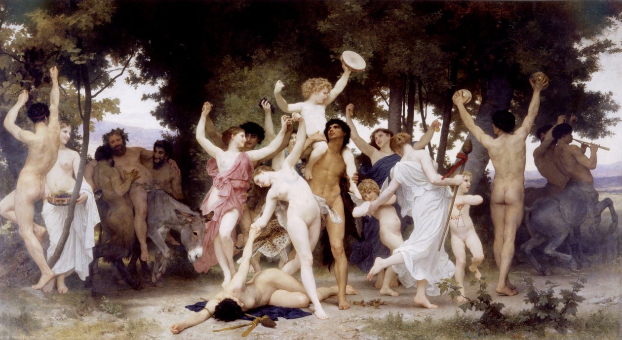 Ungdommen til Bacchus av William Adolphe Bouguereau