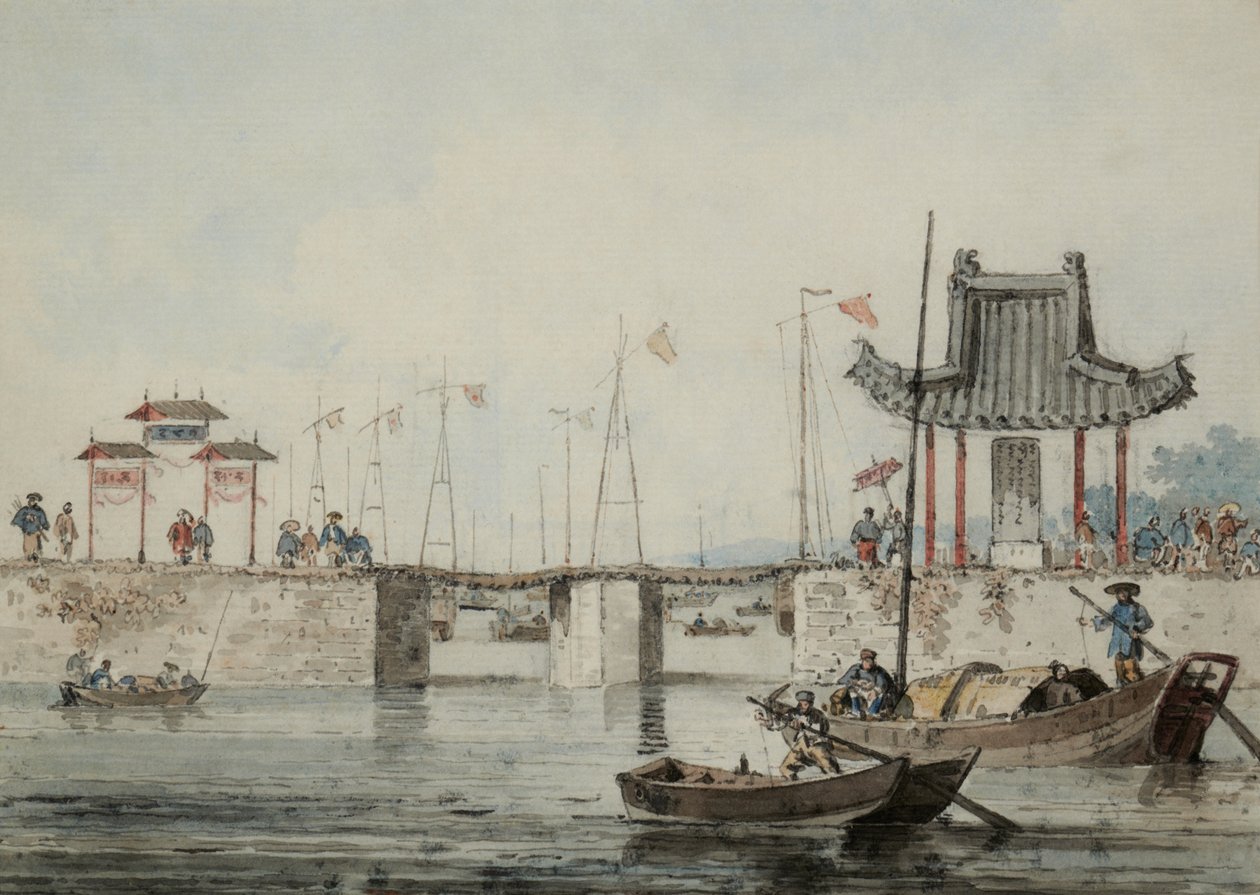 Kinesisk havnescene av William Alexander