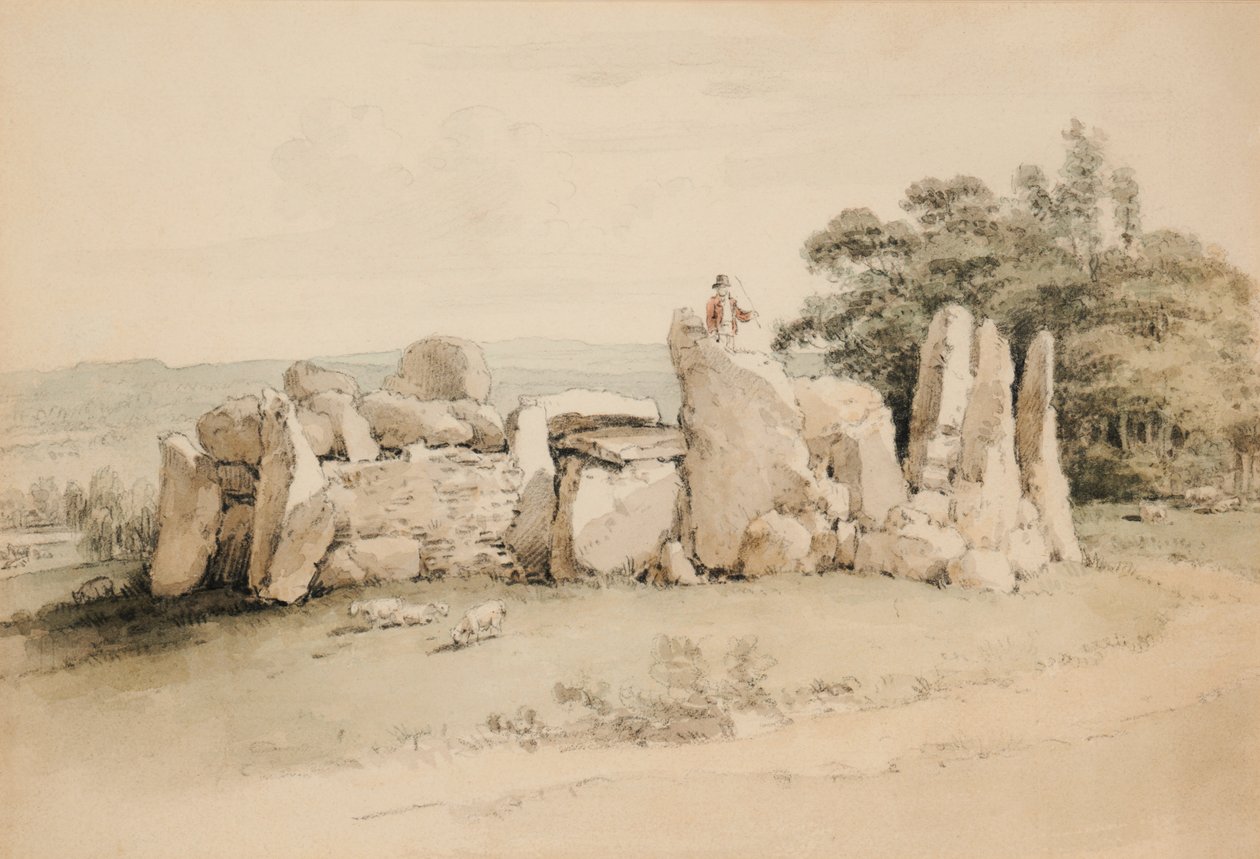 Druidiske levninger, Park Place, Henley av William Alexander