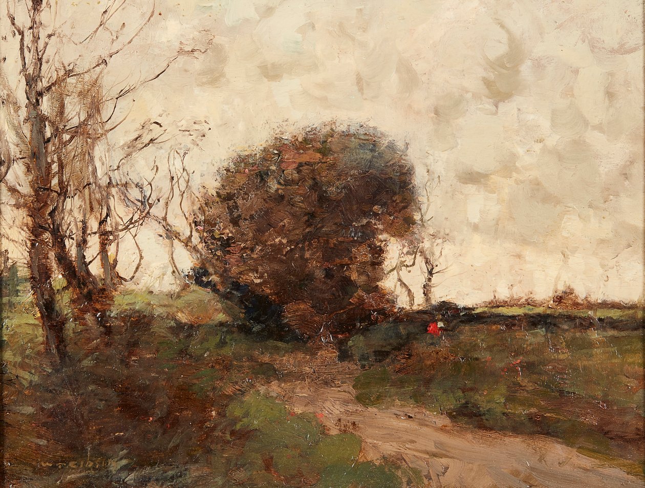 Landskap (olje på panel) av William Alfred Gibson