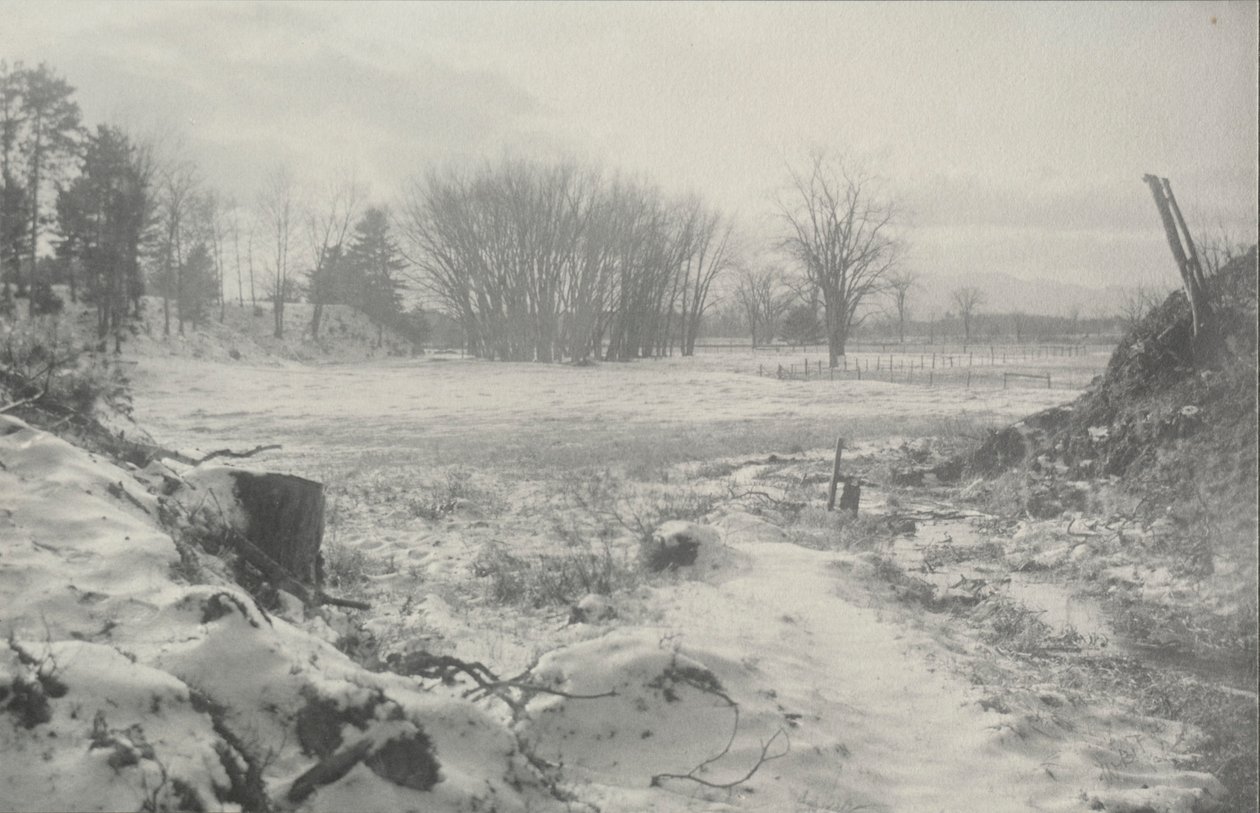 Uten tittel Vinterlandskap, ca. 1900. av William B. Post