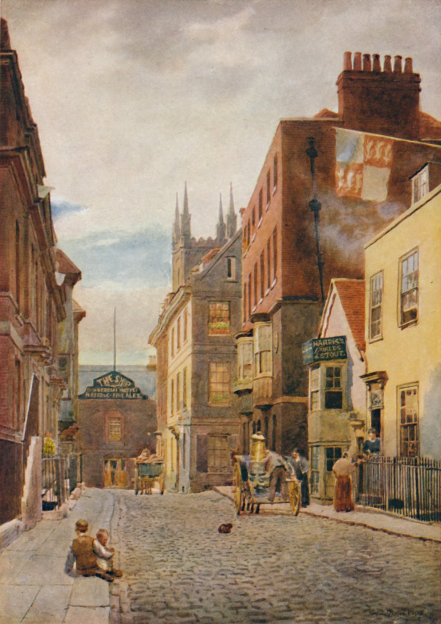 Church Street, Looking South, c1900 av William Biscombe Gardner