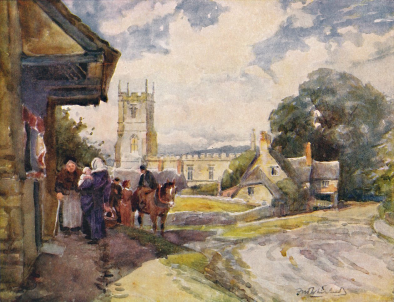 Long Compton, c1900 av William Biscombe Gardner