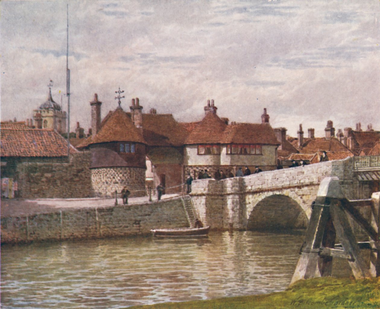 The Barbican, Sandwich, 1907 av William Biscombe Gardner