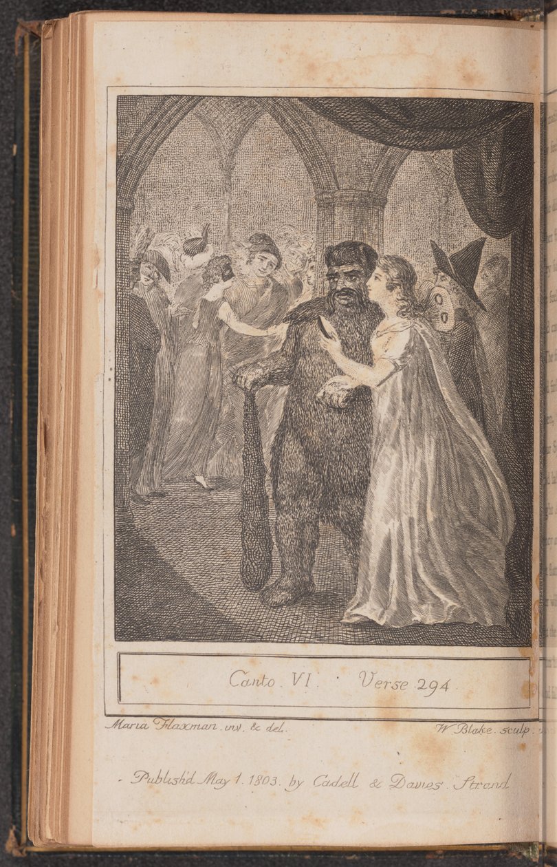 Canto IV, vers 294, utgitt 1803. av William Blake