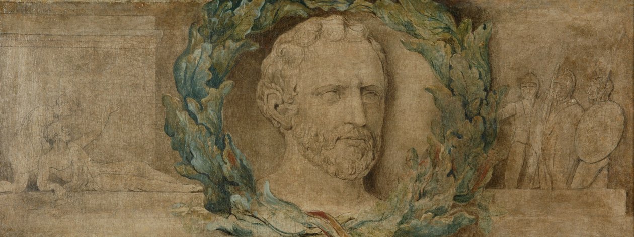 Demosthenes (tempera på lerret) av William Blake