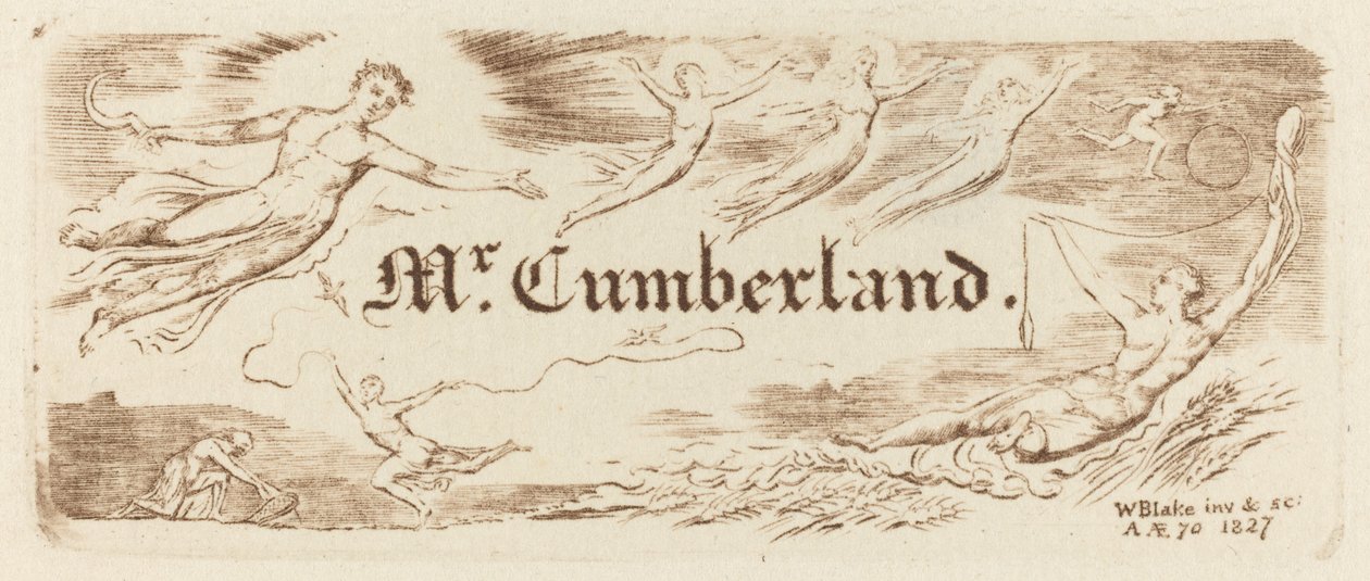 George Cumberlands kort, 1827. av William Blake