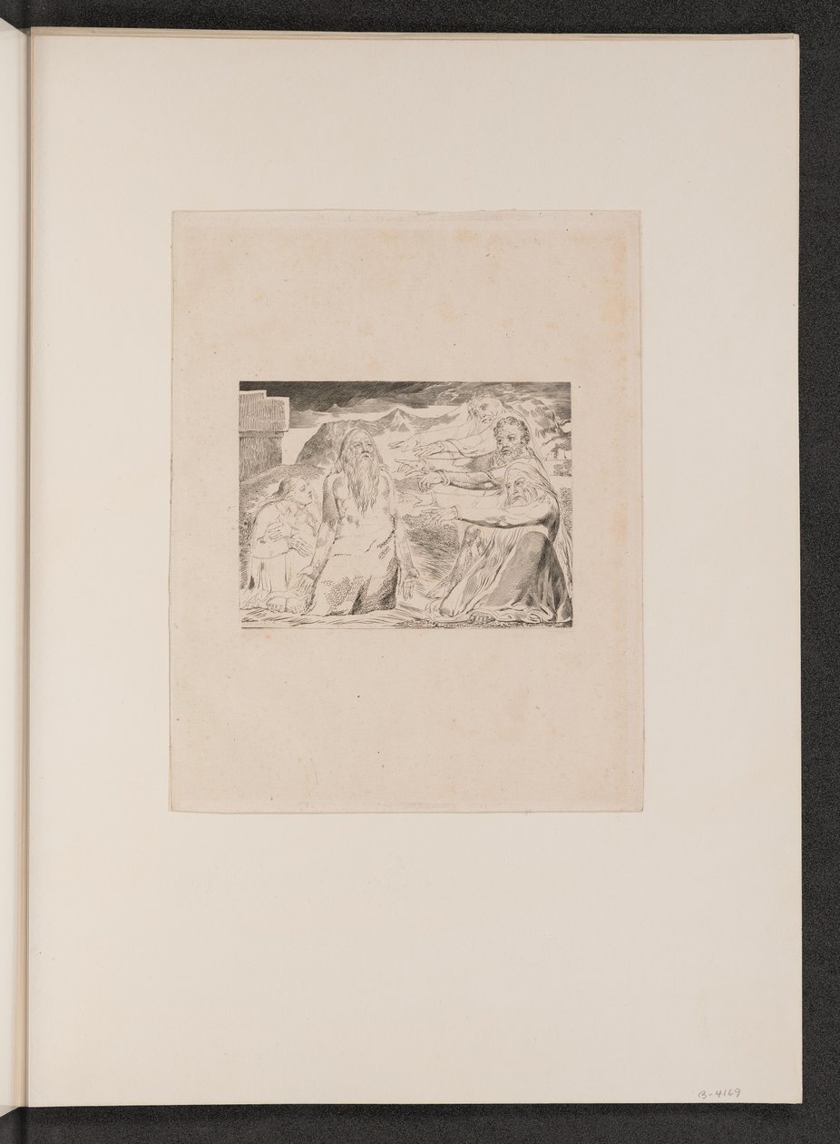 Job irettesatt av hans venner, 1825. av William Blake