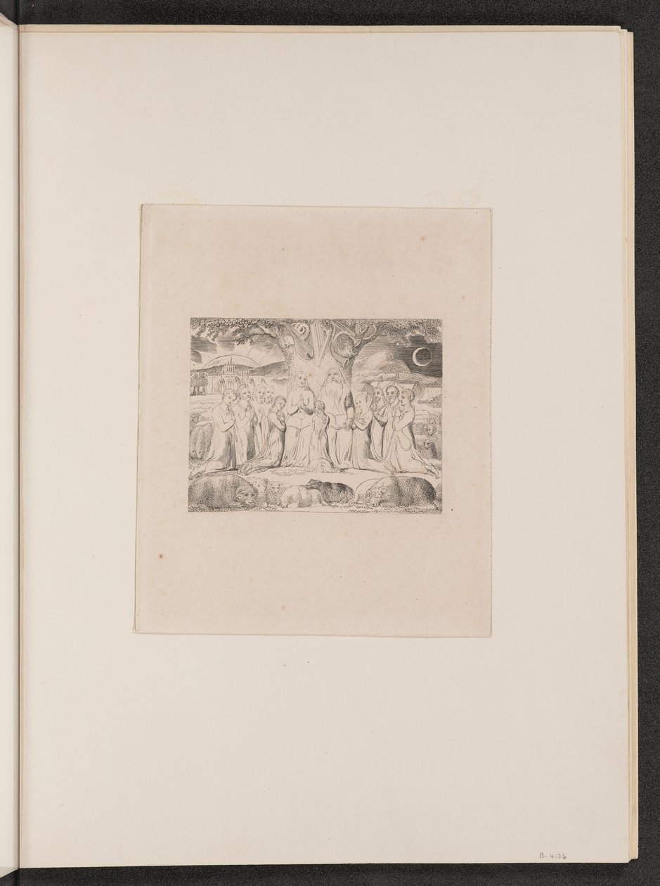 Job og hans familie, 1825. av William Blake
