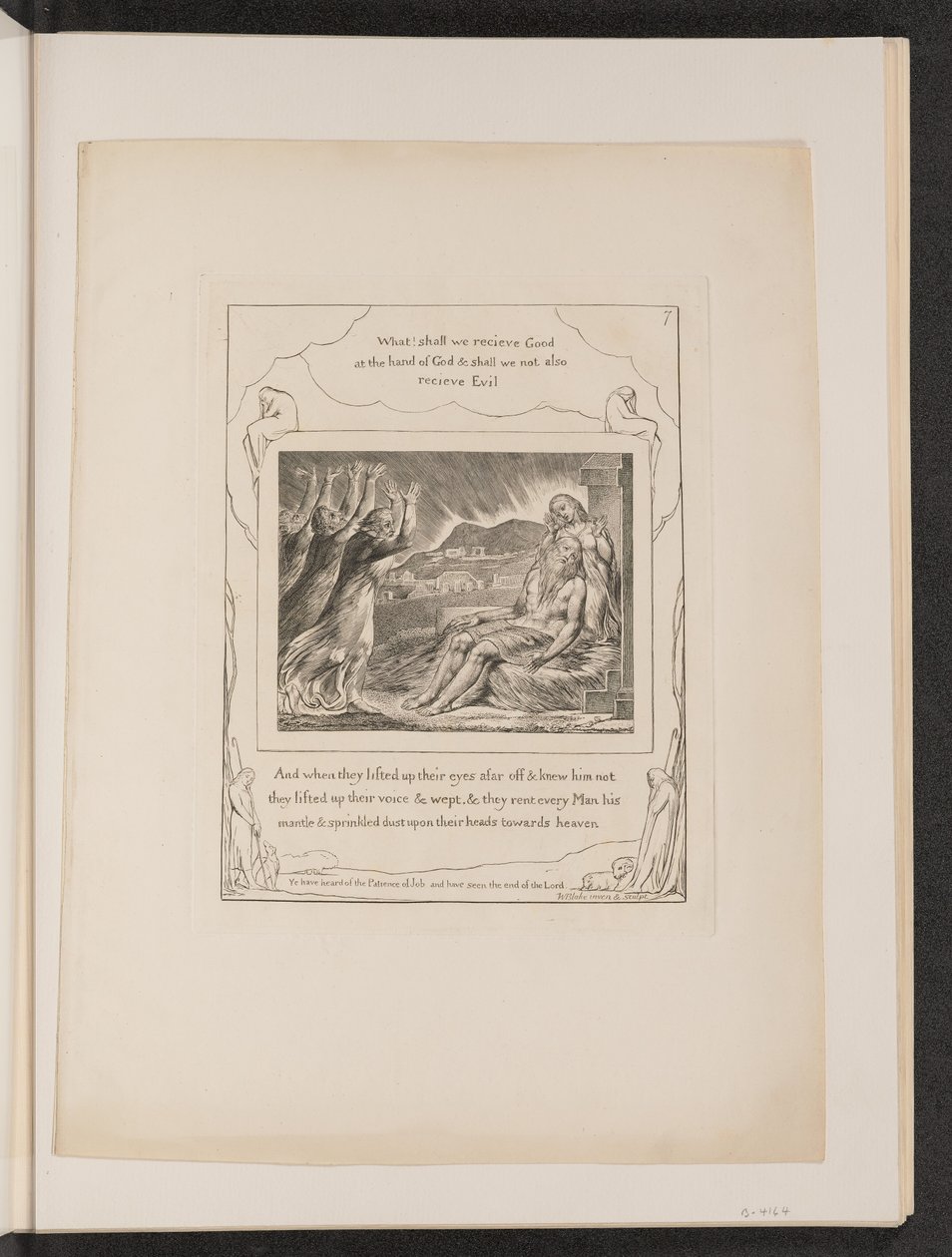 Jobs trøster, 1825. av William Blake