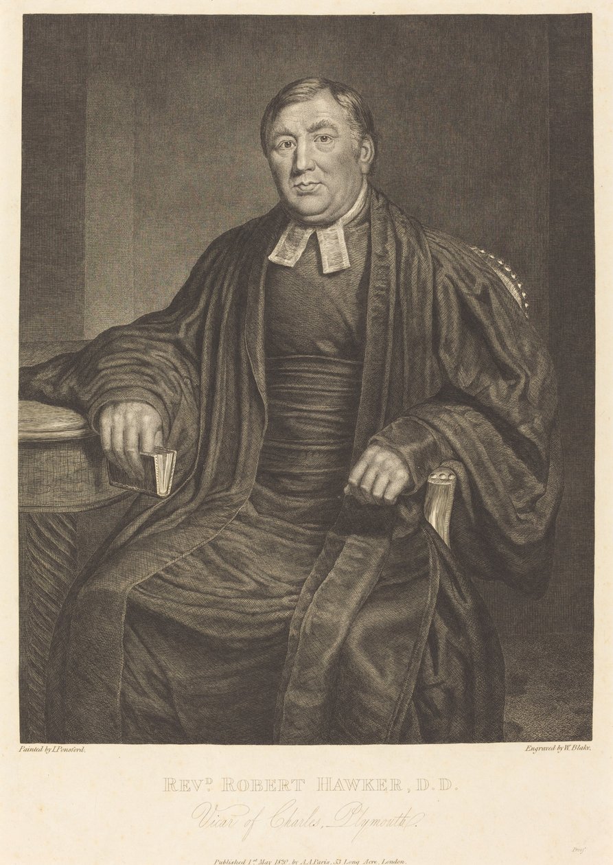 Pastor Robert Hawker, D.D., 1820. av William Blake