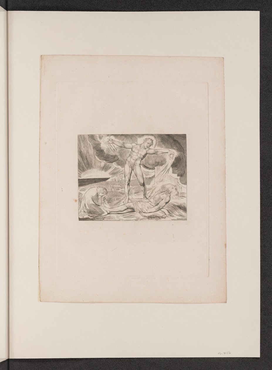 Satan slår jobb med byller av William Blake