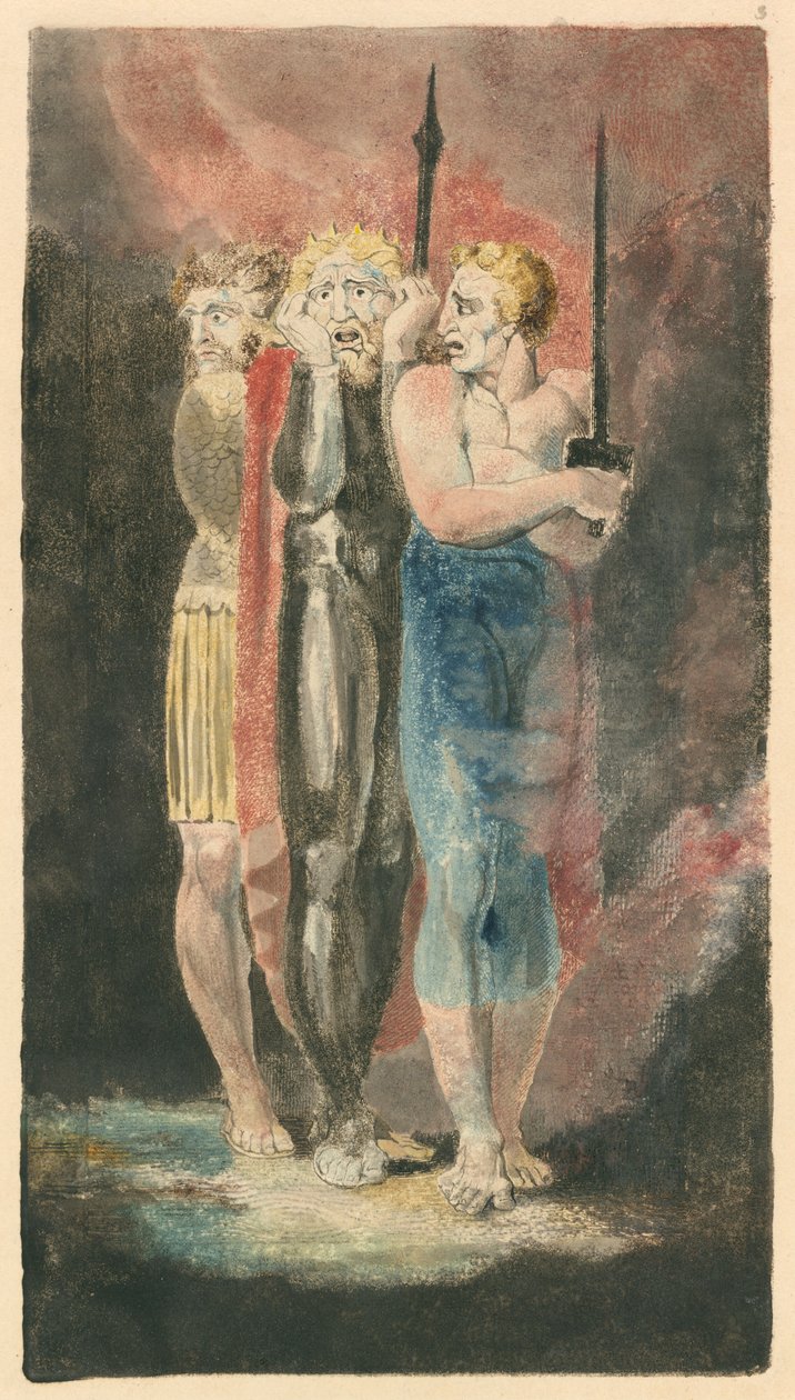 Anklagerne for tyveri, utroskap, mord (krig) av William Blake
