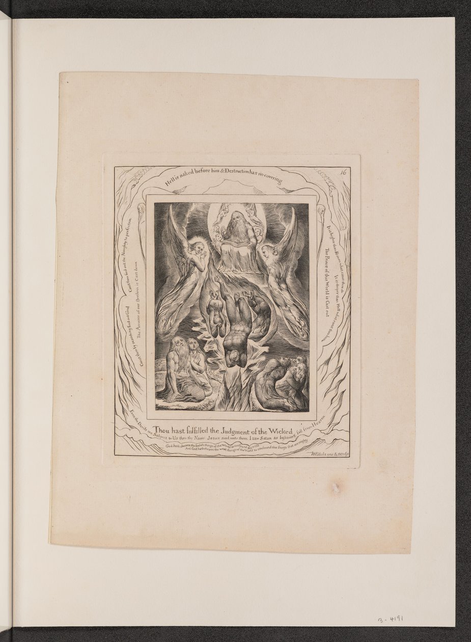 Satans fall av William Blake