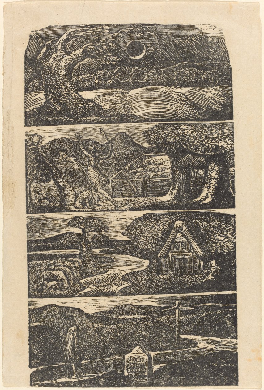 The Pastorals of Virgil, 1821. av William Blake