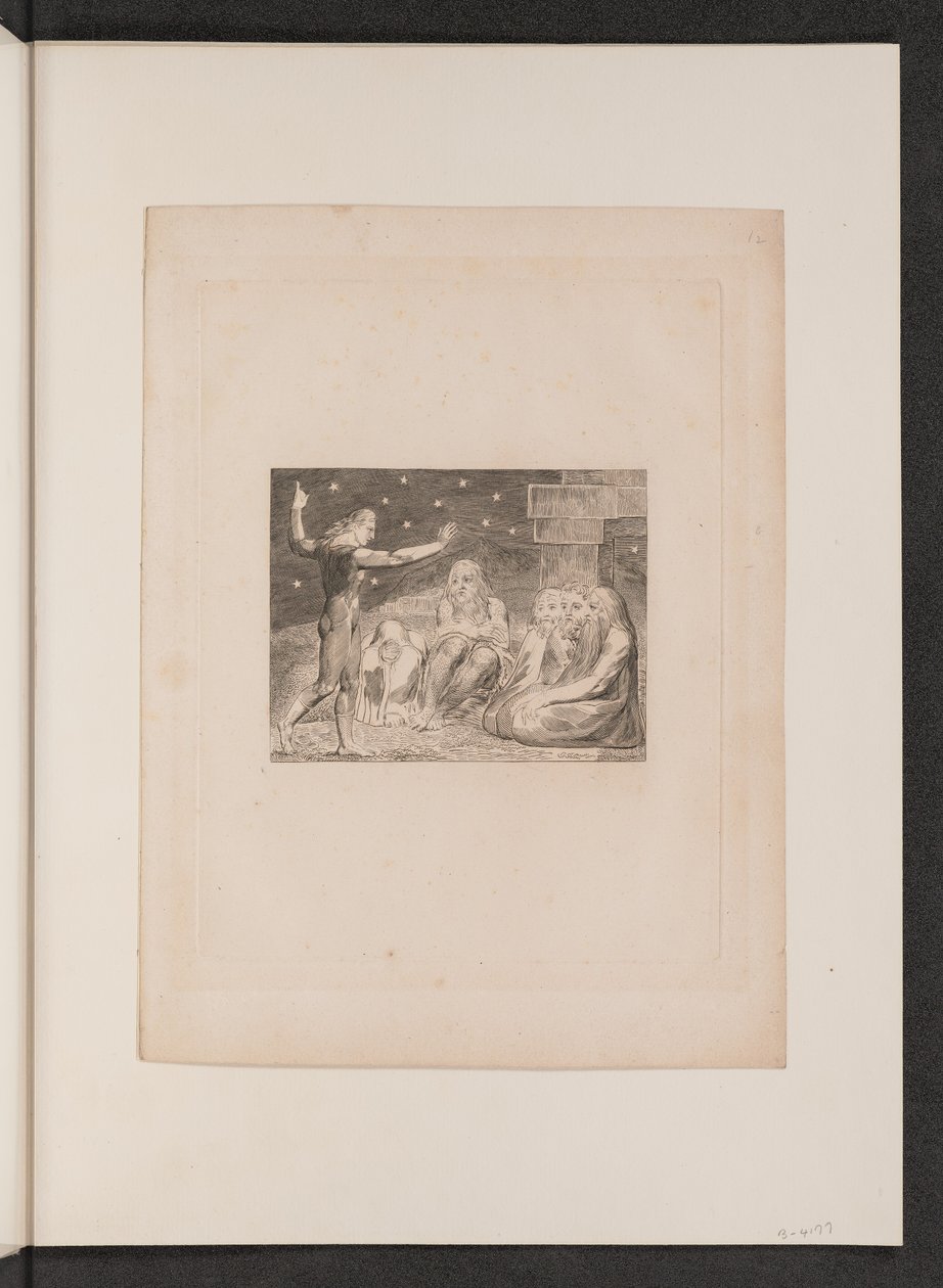Elihus vrede, 1825. av William Blake