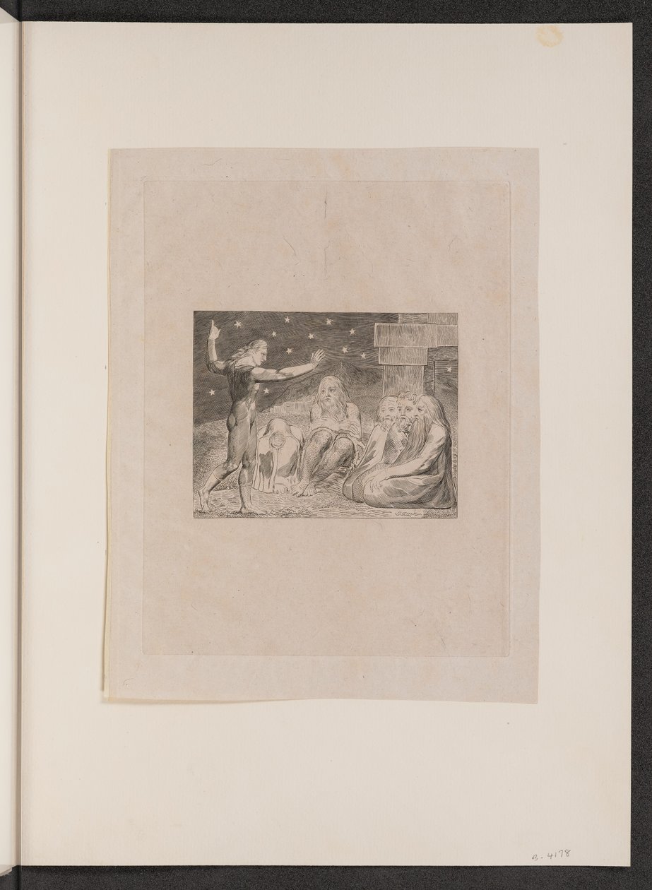 Elihus vrede, 1825. av William Blake