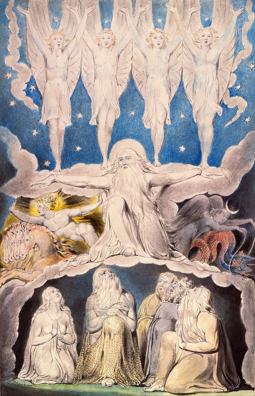Når morgenstjernene sang sammen av William Blake