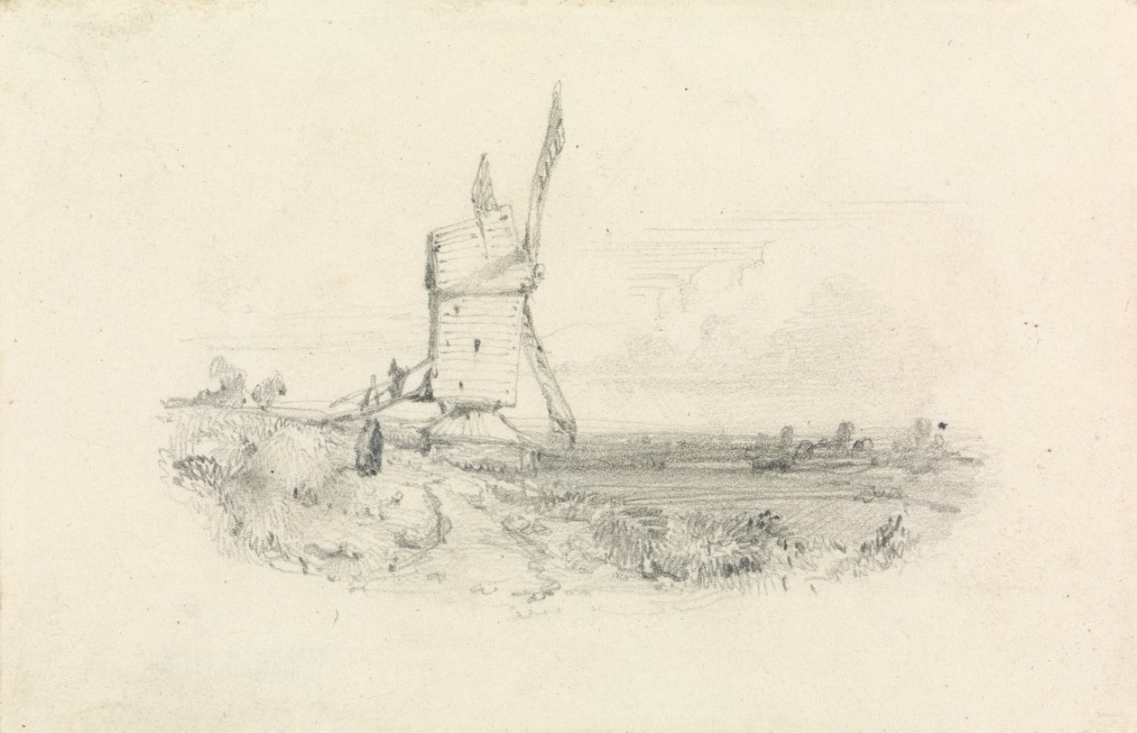 Vindmølle av William Callow