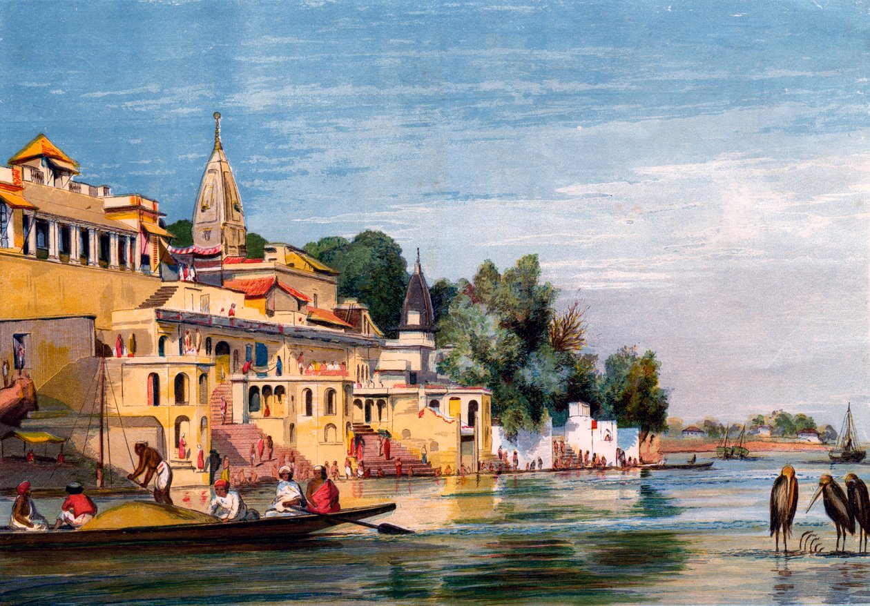 Cawnpore på Ganges, India, 1857. av William Carpenter