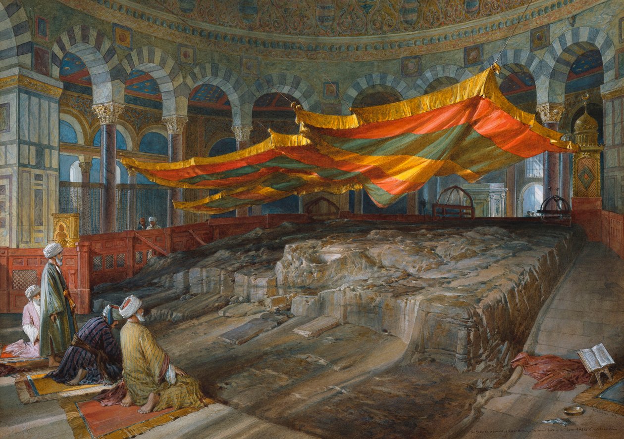 Den hellige klippe, Jerusalem, 1887 av William Crimea Simpson