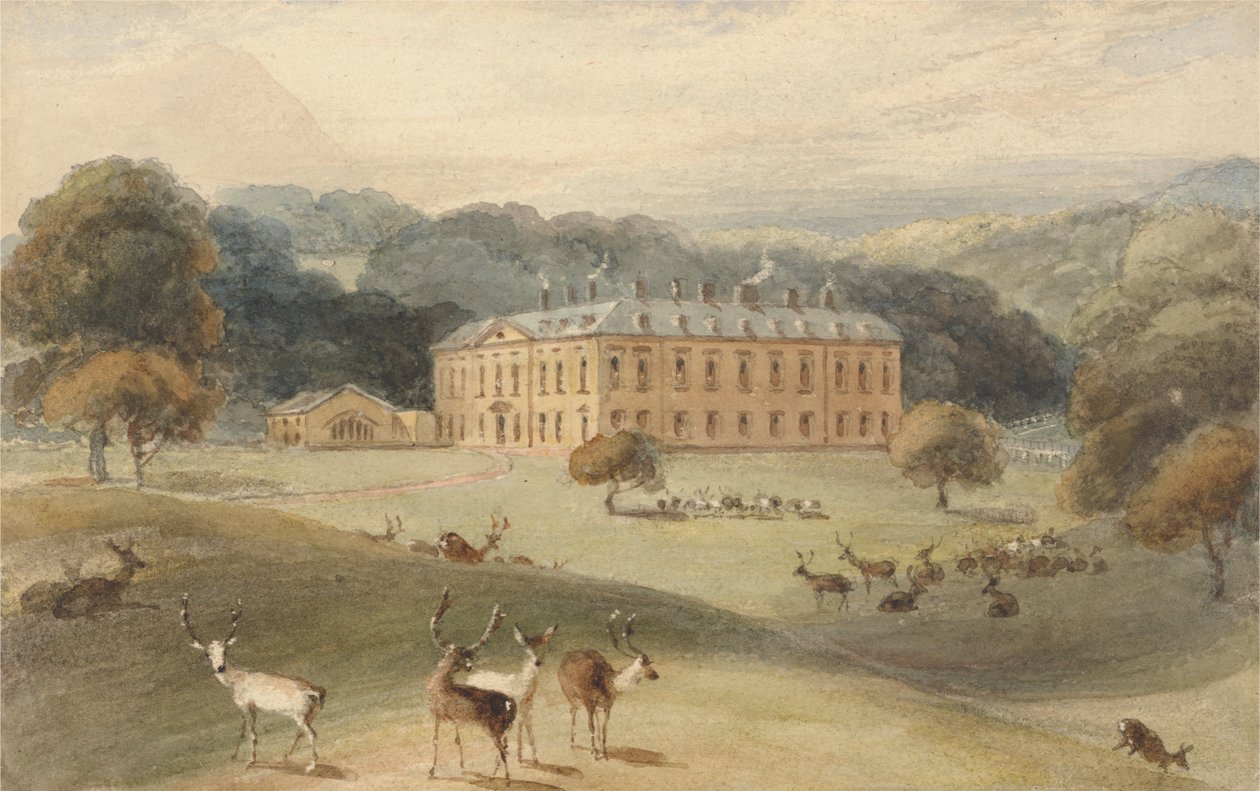 Althorp House, Northamptonshire av William Daniell