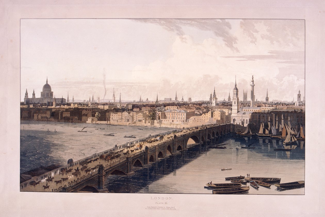 London Bridge, 1804 av William Daniell