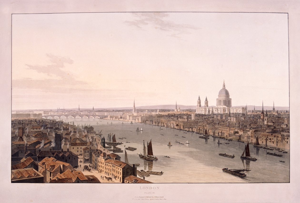 London Bridge, 1804 av William Daniell