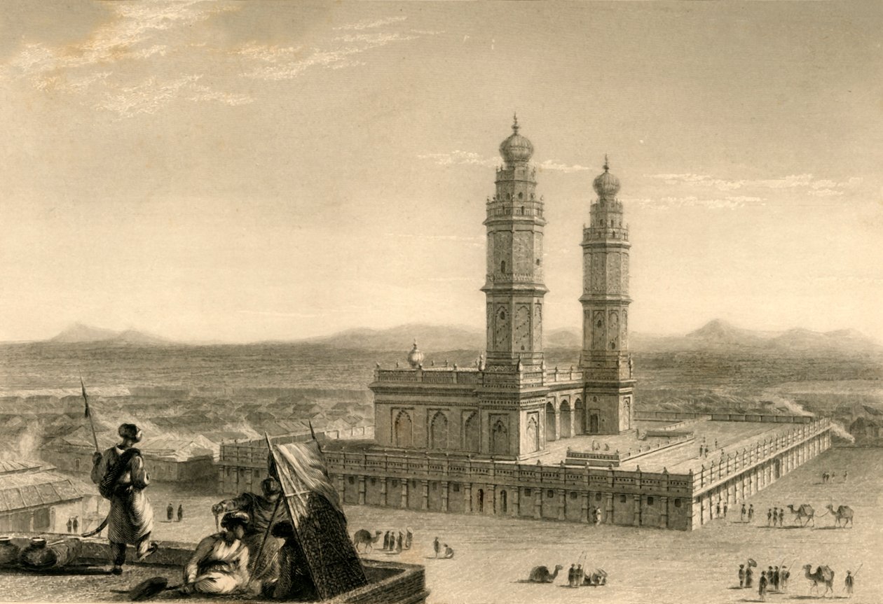Moskeen i Coimbatore, 1835. av William Daniell