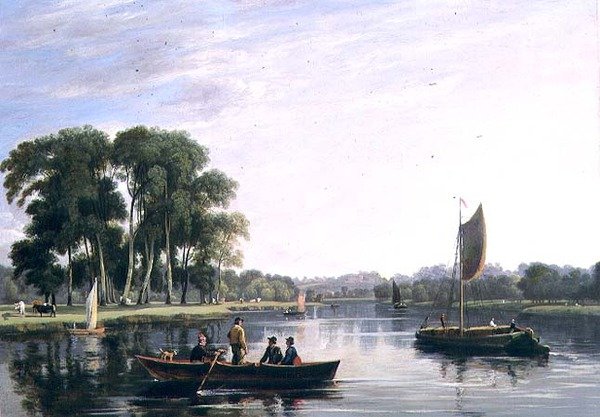 Utsikt over Themsen ved Richmond av William Daniell