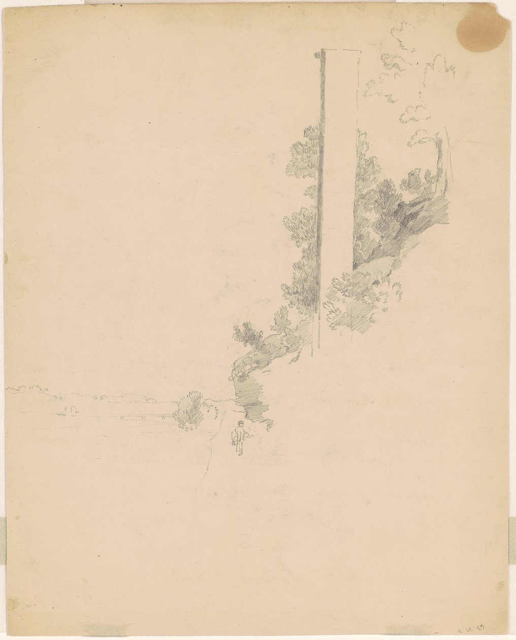 Landskap [verso] av William E. Winner