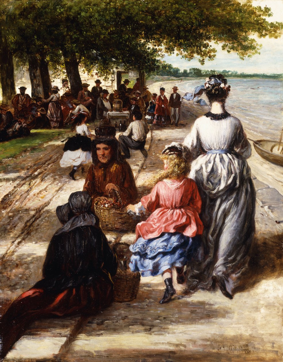 Nær stranden, Gloucester, 1877 av William E. Winner