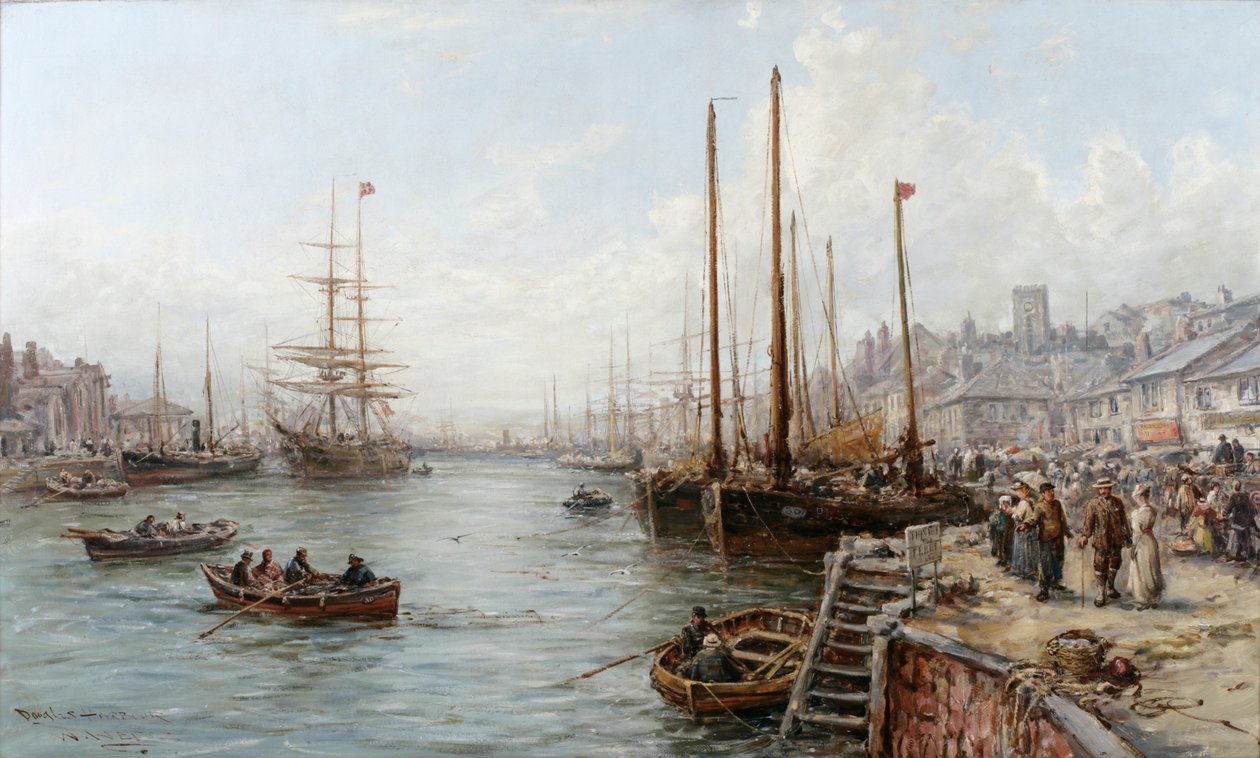 Douglas Harbour, Isle of Man av William Edward Webb